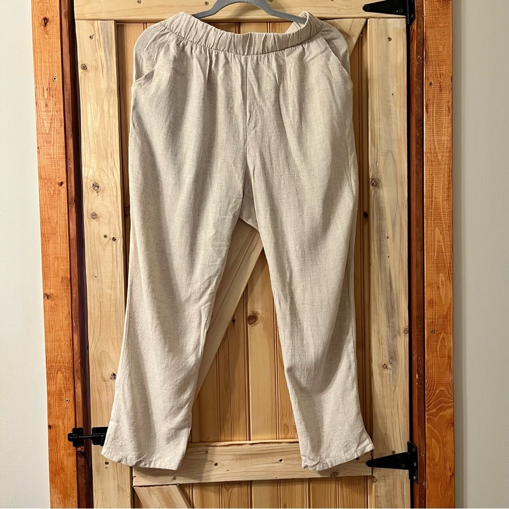 LIKE NEW✨Cropped Linen Pants